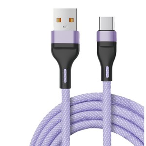 Pinyue Type C Data Cable 100W Fast Charging Nylon <b>Braided</b> For Phones - Product Image 2