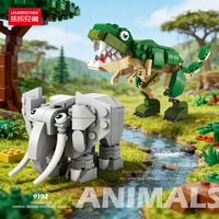 NUEVO Juguete Educativo de Bloques de Construcción para Niños y Niñas - Dinosaurio, Canguro, Elefante, Ciervo, Koala, Juguetes de Animales