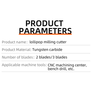 Tungsten Steel Lollipop <strong>End</strong> <strong>Mill</strong> Ball <strong>Nose</strong> Cutter for Steel and Aluminum Arch-shaped Carbide Extended Radius Ball <strong>Nose</strong> <strong>Mill</strong> - Product Image 5
