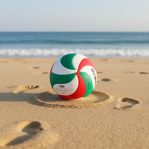Pallone da <span class=keywords><strong>Pallavolo</strong></span> Molten VM4000 per Competizione, Adulti Unisex, Studenti Universitari, Allenamento, Misura 4 <span class=keywords><strong>5</strong></span>, Bianco Rosso Verde, per Interni ed Esterni, in PU - Product Image 2