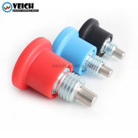 Mini attaches de piston d'index Bouton de traction rétractable en acier galvanisé avec charge de ressort pour les applications à ressort