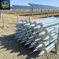 Pieu hélicoïdal industriel moderne galvanisé à chaud, à haute capacité de charge, pour fondations et ancrages au sol, destiné aux applications électriques et utilitaire