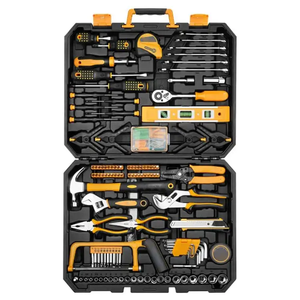Ensemble d'outils de réparation automobile de 228 pièces, jeu d'outils combinés, ensemble d'outils mixtes, kit d'outils à main avec boîte à outils en plastique - Product Image 1