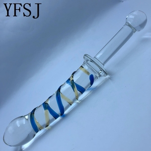 Dildo in Vetro Borosilicato Liscio per Massaggio Prostatico <span class=keywords><strong>e</strong></span> Punto G, Giocattolo Sessuale Trasparente per Uomo o Donna - Product Image 5