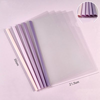 Carpeta de cubierta transparente A4 de gran venta, carpeta de suministros de oficina, carpeta de archivos de abrazadera de varilla gruesa de gran capacidad