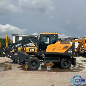 Оригинальный Hyundai HW150 колесный экскаватор Second Hyundai 60 150 210 б/у колесный экскаватор Землеройная техника колесный погрузчик - Product Image 3