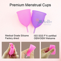 Copa Menstrual de Silicona de Grado Médico 100%, Reutilizable, Suave y Ecológica, Juego para el Cuidado Menstrual, Gran Oferta