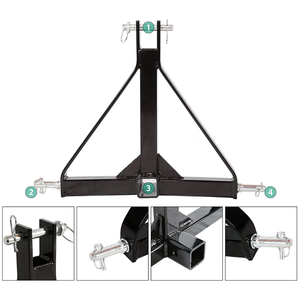 Tracteurs 3 points 2 pouces récepteur adaptateur d'attelage de barre d'attelage remorque sous-compacte et équipement agricole - Product Image 3