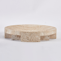 Plateau de service en marbre de style minimaliste pour la décoration intérieure pour la décoration de table de salon Plats et assiettes