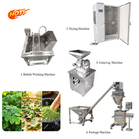 Industriële Theeverwerkingsmachine Fabriek Prijs Automatische Cassave Moringa Bladpoeder Slijpen Productielijn