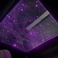 Lumières de Décoration Intérieure de Voiture Atmosphère Ciel Étoilé Film Panoramique Universel pour Toit Ouvrant de Voiture Prise en Charge de la Personnalisation