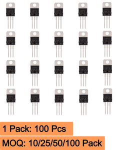7812 Paquete de 100 Circuitos Integrados Reguladores de Voltaje de 12V - Product Image 3