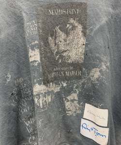 <span class=keywords><strong>T</strong></span>-shirt Oversize da Uomo e Donna, Grigio Lavato Effetto Usurato, Stile Retrò <span class=keywords><strong>Rock</strong></span> <span class=keywords><strong>Band</strong></span>, con Grafiche Distressed - Produzione Top di Gamma - Product Image 3