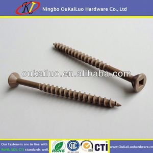 Magni Coated <strong>Wood</strong> <strong>Screws</strong> For Decking / Fencing #8 X 1 3/<strong>4</strong>" Square Drive - Product Image 2