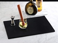 Tapis de bar en caoutchouc écologique certifié non phtalate en relief 3D avec logo personnalisé Accessoires de décoration de table au design moderne gratuits