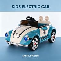 Voiture électrique pour enfant style luxe, 4 roues, jouet éducatif précoce avec musique et lumières LED