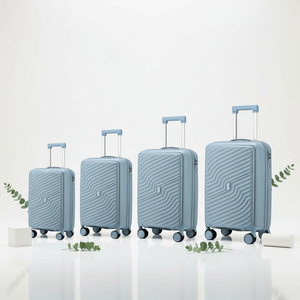 Juego <span class=keywords><strong>de</strong></span> 4 Maletas Rígidas <span class=keywords><strong>de</strong></span> PP con Ruedas Giratorias <span class=keywords><strong>de</strong></span> 360 Grados, Candado <span class=keywords><strong>de</strong></span> Combinación, Ligeras y Resistentes al Agua - Product Image 1