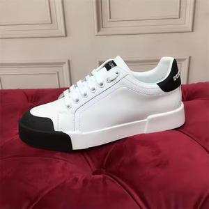 Sneakers Vstreetstyle Dolcegabban per Uomo e Donna, Bianche in Pelle con Punta in Gomma, Caviglia Bassa, Fodera in Pelle di Pecora, Traspiranti per l'Estate - Product Image 6