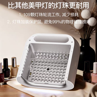 Lámpara de Uñas Profesional con Sensor Inteligente IA, LED UV 365nm, Secador de Gel Portátil, Amigable con la Piel, Curado Rápido 120s, para Manicura y Pedicura en Salón