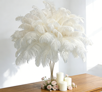 Vente flash : Boule de fleurs en plumes blanches personnalisée, parfaite pour la décoration de table de mariage, d'événements et de fêtes