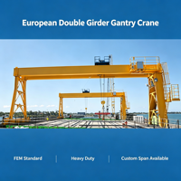 Grue portique à double poutre européenne certifiée CE ISO pour la manutention lourde en chantier préfabriqué, vente en gros OEM ODM