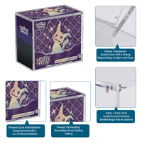 Produits d'accessoires TCG en acrylique personnalisés, vente en gros de boîtes en acrylique, boîte de jeu TCG Gameboy, boîte en acrylique à aspiration magnétique