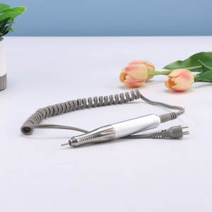 65W güç 24V çekirdeksiz Motor yedek parçaları akrilik sökücü aracı tırnak matkap makinesi kolu 2 tipi konnektör teller ile Handpiece - Product Image 4