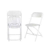 Chaises pliantes pour événements, dossier plat, extérieur, pour mariage et fêtes, couleur noire, vente en gros d'usine
