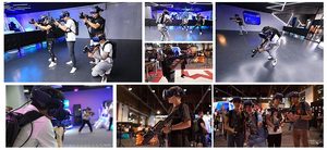 Máquina de Juegos de Realidad Virtual Multijugador, Simulador de Tiro 9D VR para Centros Comerciales, Salas de <span class=keywords><strong>Escape</strong></span> y Juegos de Realidad Virtual en Interiores - Product Image 3
