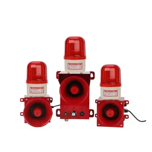 Lâmpada de advertência rotativa para caminhão com base magnética externa à prova d'água vermelha