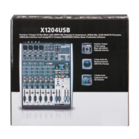 Mezclador de Audio Analógico Profesional de 12 Entradas y 2 Buses con Interfaz USB y Multiefectos de 24 Bits para Grabación en Estudio y Presentaciones en Vivo