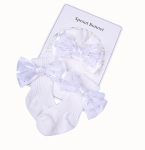 Offre Spéciale enfants bandeau bébé chaussettes <span class=keywords><strong>Turban</strong></span> ensemble bébé fille diamant fil pull chapeau nouveau-né <span class=keywords><strong>Turban</strong></span> - Product Image 3