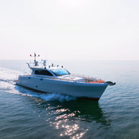 DK-LU56 Yate Privado de Lujo 17m Barco de Pesca de Aluminio Pequeño Yate de Lujo Crucero con Cabina Yate de Lujo en Venta