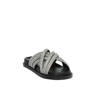 Sandalias Planas Laura Biagiotti Donna Negras de Tacón Bajo para Mujer - Product Image 5