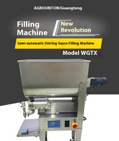 Machine de remplissage semi-automatique de haute précision GROUNTON série GTX pour le miel, la colle, le shampoing, la sauce chili et l'emballage en sachets