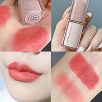 Rouge à lèvres en tube carré couleur satinée Crystal Soft Mist, rouge à lèvres mat velours pour femmes, rouge à lèvres en tube carré couleur satinée Crystal Soft Mist
