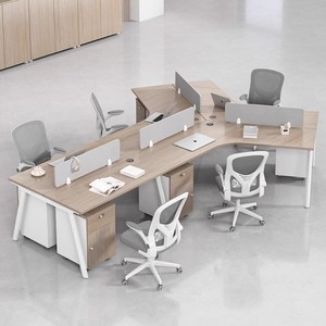 Einfacher Moderner Kreativer Büroschreibtisch mit Feuerfestem Abnehmbarem Design Kabelbox-Kombination Holz-Computerarbeitsplatz - Product Image 2