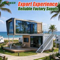 Wecheer Customization Casas Prefab Apartments 20Ft Flat Pack Container House Portable Living Unit for Remote Construction Site