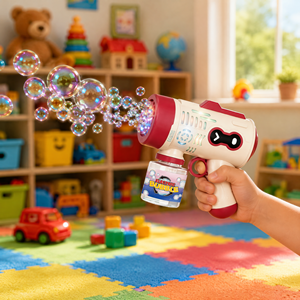 Pistola de Burbujas Robótica de 15 Agujeros al por Mayor, Lanzador Eléctrico de Burbujas con Luz LED de 4 Colores, Juguete para Fiestas Infantiles al Aire Libre, OEM - Product Image 4