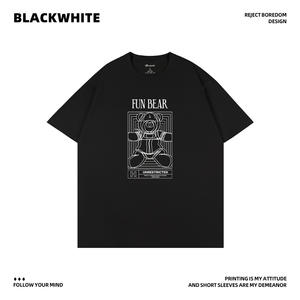 Camiseta Negra y Blanca con Cuello Redondo, Talla S 165/84A, Unisex para Adultos, Ropa Promocional - Product Image 3