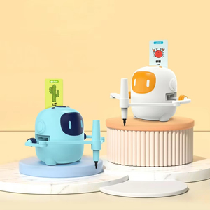 <span class=keywords><strong>Robot</strong></span> de Dessin et de Peinture Intelligent avec 100 Cartes, Lumières et Sons - Machine d'Apprentissage Éducative pour Enfants de 5 à 13 Ans - Product Image 1