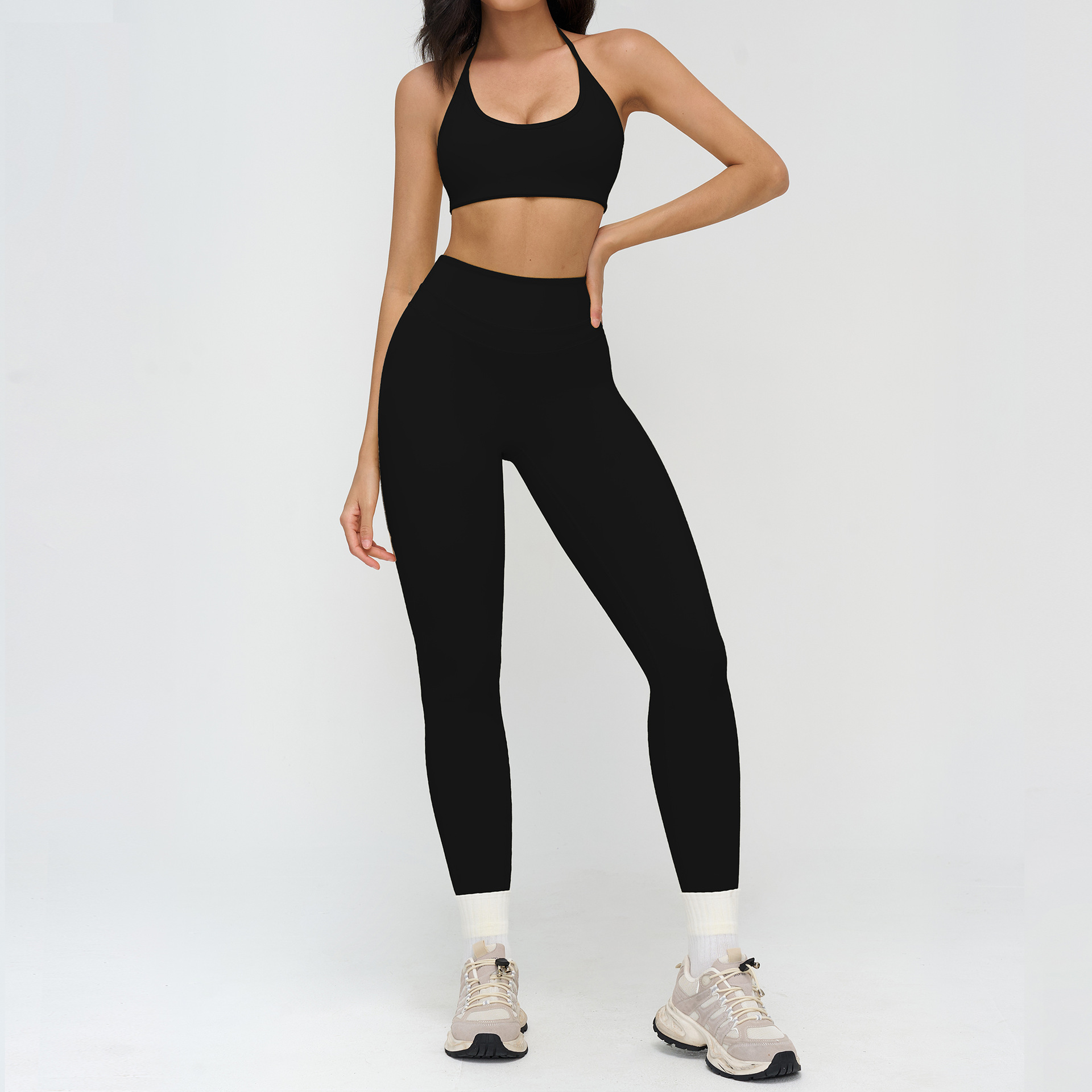 Black Bra+Leggings Set