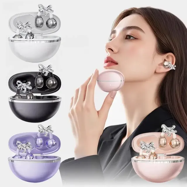 Open Style Tws Earbuds Smart Ear Clips Wireless Earphone Wireless Clip Long Life Fashion Shining ANC Headphone
