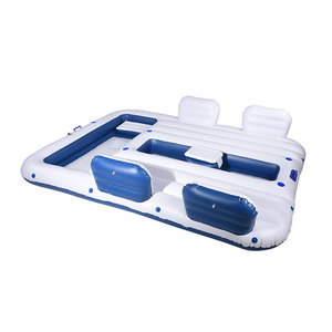 <span class=keywords><strong>Isla</strong></span> inflable respaldo Floatie tamaño personalizado inflable <span class=keywords><strong>piscina</strong></span> flotador pequeña <span class=keywords><strong>isla</strong></span> flotante - Product Image 3