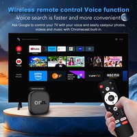 Boîtier TV intelligent Android 13 4K, décodeur 4K Quad Core, connectivité 5G, 8 Go 128 Go, télécommande vocale pour lecteur multimédia en streaming