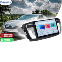 Dasaita Stereo mobil Android, untuk Honda Accord 2013-2017 Stereo mobil Android Unit kepala mobil GPS otomatis 10 inci layar sentuh