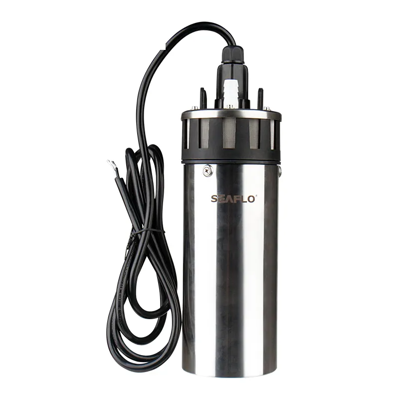 SEAFLO NEW 12V & 24V SOLAR DC SUBMERSIBLE SOLAR WELL WATER PUMP 6.5LMP 30 m head Solar well water PUMP