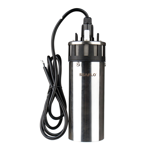 SEAFLO NEW 12V & 24V SOLAR DC SUBMERSIBLE SOLAR WELL WATER PUMP 6.5LMP 30 m Head Solar Well Water PUMP