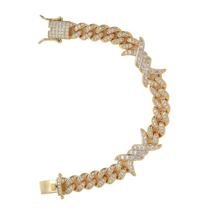 Hip Hop Cuban <b>Bracelet</b> 10mm Men's <b>Bracelet</b>, Personalized Cuban Jewelry Tanjing Fashion Lijing Necklace - Product Image 4