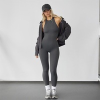 GIMILY oem combinaison personnalisée combishorts bodys pour femmes Bodys élastiques sans manches serré intégré yoga Combinaison de sport